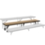 National Public Seating RS16HB 8' Straight Standing Choral Riser, Hardboard, 16" High - NPS-RS16HB