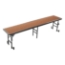 National Public Seating RS24HB 8' Straight Standing Choral Riser, Hardboard, 24" High - NPS-RS24HB