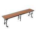 National Public Seating RS24HB 8' Straight Standing Choral Riser, Hardboard, 24" High