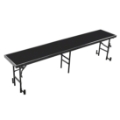 National Public Seating RS24P 8' Straight Standing Choral Riser, Polydeck, 24" High