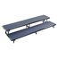 National Public Seating RS2LC 2-Level 8' Straight Standing Choral Riser, Carpet - NPS-RS2LC