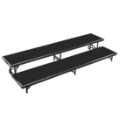 National Public Seating RS2LP 2-Level 8' Straight Standing Choral Riser, Polydeck 