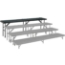 National Public Seating RS32C 8' Straight Standing Choral Riser, Carpet, 32" High - NPS-RS32C