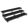 National Public Seating RS3LP 3-Level 8' Straight Standing Choral Riser, Polydeck