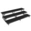 National Public Seating RS3LP 3-Level 8' Straight Standing Choral Riser, Polydeck - NPS-RS3LP