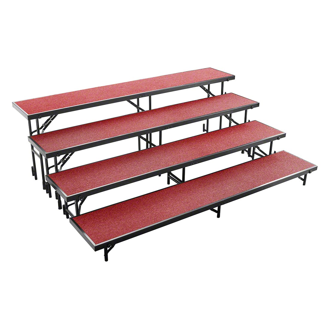 Riser Rug NPS® RS4LC 4-Level 8' Straight Choral Riser, Carpet | StageDrop