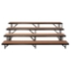National Public Seating RS4LHB 4-Level 8' Straight Standing Choral Riser, Hardboard - NPS-RS4LHB