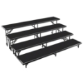 National Public Seating RS4LP 4-Level 8' Straight Standing Choral Riser, Polydeck