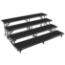 National Public Seating RS4LP 4-Level 8' Straight Standing Choral Riser, Polydeck - NPS-RS4LP
