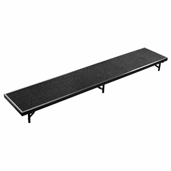 National Public Seating RS8C 8 Straight Standing Choral Riser, Carpet, 8" High choral risers, band risers, school risers, straight risers, choir stage risers, standing riser