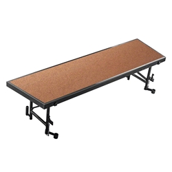 National Public Seating RT16HB 8 Tapered Standing Choral Riser, Hardboard, 16" High choral risers, band risers, school risers, tapered risers, choir stage risers, standing riser
