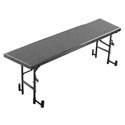 National Public Seating RT24C Tapered Standing Choral Riser, Carpet, 24" High choral risers, band risers, school risers, tapered risers, choir stage risers, standing riser