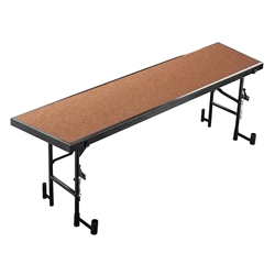 National Public Seating RT24HB 8 Tapered Standing Choral Riser, Hardboard, 24" High choral risers, band risers, school risers, tapered risers, choir stage risers, standing riser