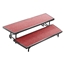 National Public Seating RT2LC 2-Level Tapered Standing Choral Riser, Carpet - NPS-RT2LC