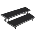 National Public Seating RT2LP 2-Level Tapered Standing Choral Riser, Polydeck