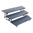 National Public Seating RT3LC 3-Level Tapered Standing Choral Riser, Carpet - NPS-RT3LC