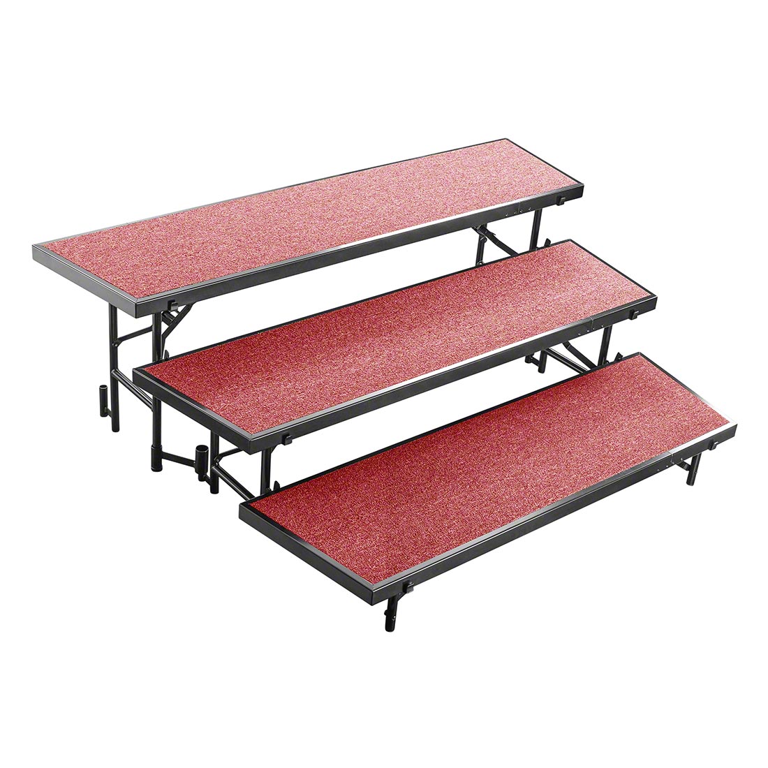 Riser Rug NPS® RT3LC 3-Level Tapered Choral Riser, Carpet | StageDrop