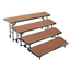 National Public Seating RT4LHB 4-Level Tapered Standing Choral Riser, Hardboard - NPS-RT4LHB