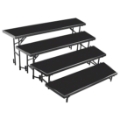 National Public Seating RT4LP 4-Level Tapered Standing Choral Riser, Polydeck
