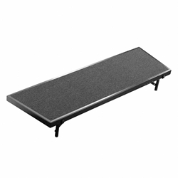 National Public Seating RT8C Tapered Standing Choral Riser, Carpet, 8" High choral risers, band risers, school risers, tapered risers, choir stage risers, standing riser