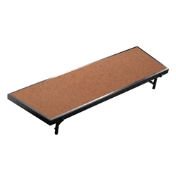 National Public Seating RT8HB 8 Tapered Standing Choral Riser, Hardboard, 8" High choral risers, band risers, school risers, tapered risers, choir stage risers, standing riser
