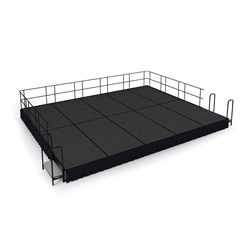 National Public Seating 16x20 Portable Stage Kit - 16" High, Carpet 16x20 stage, 20x16 stage, 16 x 20 portable stage kit