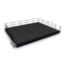 NPS SG481610C-02 16x20 portable stage with steps, guard rails, skirting, gray carpet