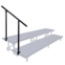 National Public Seating SGR2L Side Guard Rail for 2-Level Standing Choral Risers - NPS-SGR2L