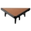 National Public Seating SP368HB Seated Riser Stage Pie Tier, Hardboard, 8" Height (36" Deep) - NPS-SP368HB