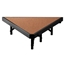 National Public Seating SP368HB Seated Riser Stage Pie Tier, Hardboard, 8" Height (36" Deep) - NPS-SP368HB