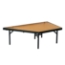 National Public Seating SP3616HB Seated Riser Stage Pie Tier, Hardboard, 16" Tall (36" Deep) - NPS-SP3616HB