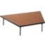 National Public Seating  SP4816HB Seated Riser Stage Pie Tier, Hardboard, 16" Height (48" Deep) - NPS-SP4816HB