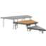 National Public Seating SP3616HB Seated Riser Stage Pie Tier, Hardboard, 16" Tall (36" Deep) - NPS-SP3616HB