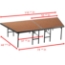 National Public Seating SP4824HB Seated Riser Stage Pie Tier, Hardboard, 24" Height (48" Deep) - NPS-SP4824HB