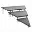National Public Seating SPST363LC 3-Tier Seated Riser Stage Pie Section, Carpet (36" Deep Tiers) - NPS-SPST363LC