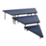 National Public Seating SPST363LC 3-Tier Seated Riser Stage Pie Section, Carpet (36" Deep Tiers) - NPS-SPST363LC