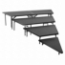 National Public Seating SPST364LC 4-Tier Seated Riser Stage Pie Section, Carpet (36" Deep Tiers) - NPS-SPST364LC