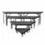 National Public Seating SPST364LC 4-Tier Seated Riser Stage Pie Section, Carpet (36" Deep Tiers) - NPS-SPST364LC