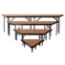 National Public Seating SPST364LHB 4-Tier Seated Riser Stage Pie Section, Hardboard (36" Deep Tiers) - NPS-SPST364LHB