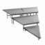 National Public Seating SPST483LC 3-Tier Seated Riser Stage Pie Section, Carpet (48" Deep Tiers) - NPS-SPST483LC
