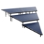 National Public Seating SPST483LC 3-Tier Seated Riser Stage Pie Section, Carpet (48" Deep Tiers) - NPS-SPST483LC