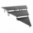 National Public Seating SPST483LC 3-Tier Seated Riser Stage Pie Section, Carpet (48" Deep Tiers) - NPS-SPST483LC