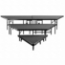 National Public Seating SPST483LC 3-Tier Seated Riser Stage Pie Section, Carpet (48" Deep Tiers) - NPS-SPST483LC
