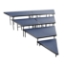 National Public Seating SPST484LC 4-Tier Seated Riser Stage Pie Section, Carpet (48" Deep Tiers) - NPS-SPST484LC