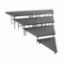National Public Seating SPST484LC 4-Tier Seated Riser Stage Pie Section, Carpet (48" Deep Tiers) - NPS-SPST484LC