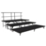 National Public Seating SBRC48P 3-Level Seated Band Riser Set, Polydeck (48" Deep Tiers) - NPS-SBRC48P