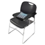 National Public Seating 8510 Ultra-Compact Tablet-Arm Plastic Stack Chair, Black - NPS-8510+TA85
