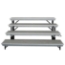National Public Seating TP72/TPA TransPort 4-Level Straight Standing Choral Riser - NPS-TP72/TPA