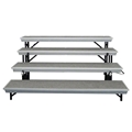 National Public Seating TP72/TPA TransPort 4-Level Straight Standing Choral Riser