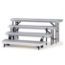 National Public Seating TPR72/TPRA TransPort 4-Level Tapered Standing Choral Riser - NPS-TPR72/TPRA